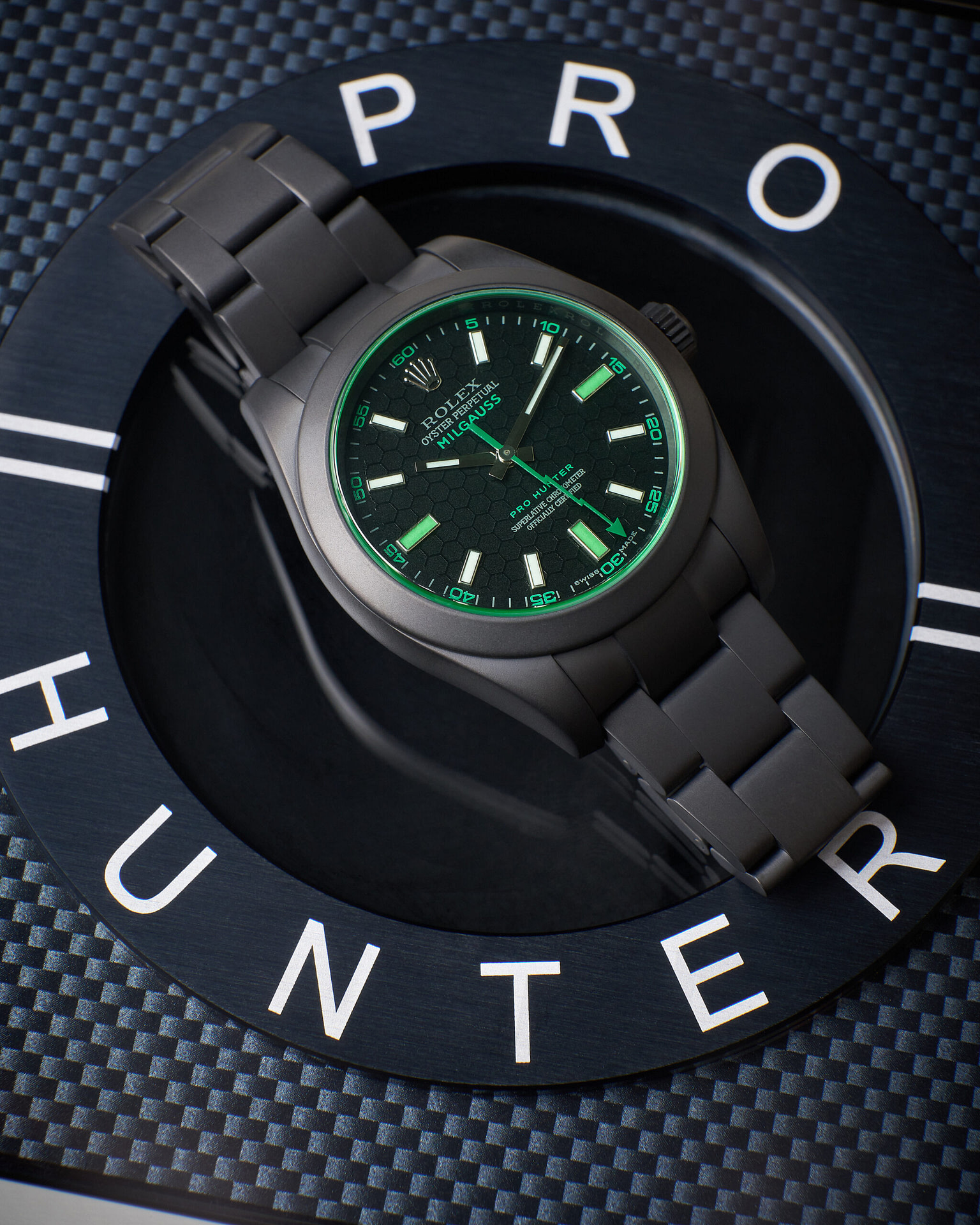 Milgauss Green Honeycomb Pro Hunter