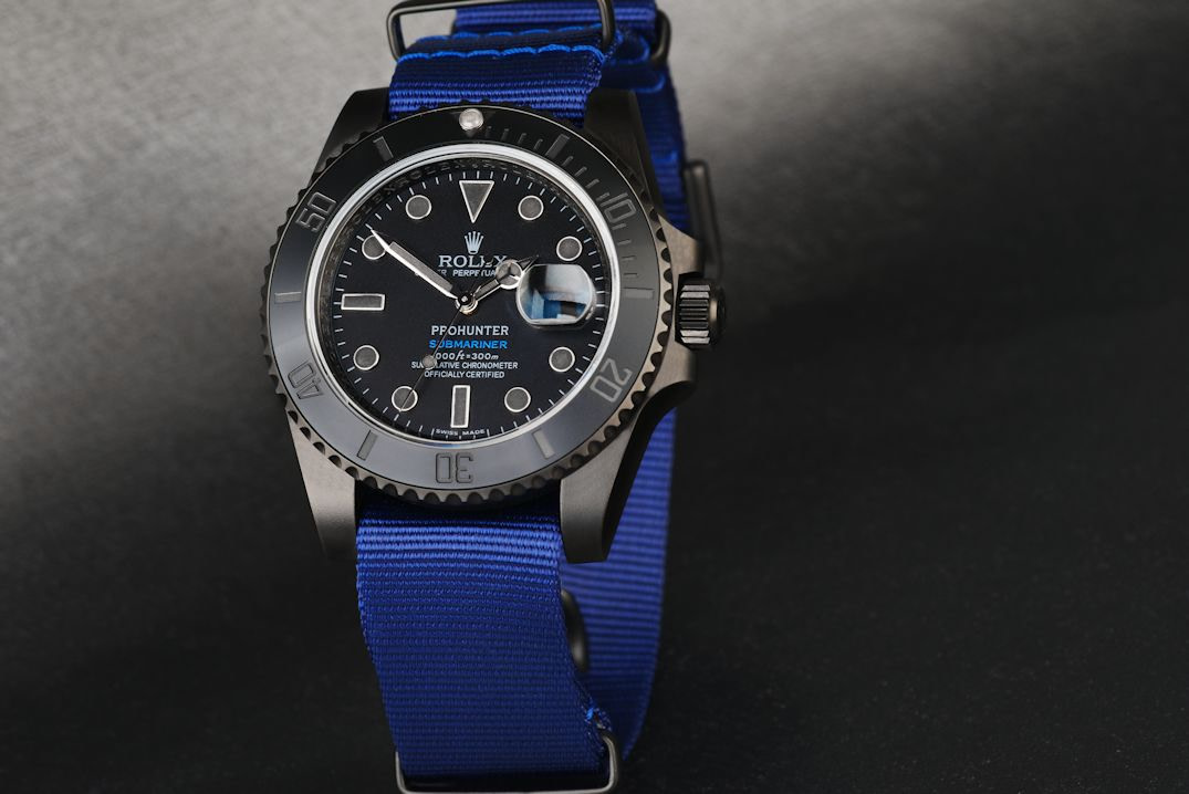 Rolex submariner navy blue online