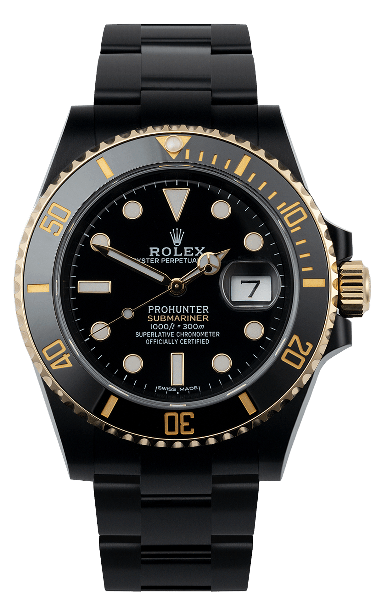 Rolex submariner best sale pro hunter black